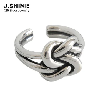 JShine 925 Sterling Silver Retro Rope Tie a Knot Open Rings For Women INS Vintage Punk Index Finger Jewelry Women's Decoration
JShine 925 Sterling Silver Retro Rope Tie a Knot Open Rings For Women INS Vintage Punk Index Finger Jewelry Women's Decoration