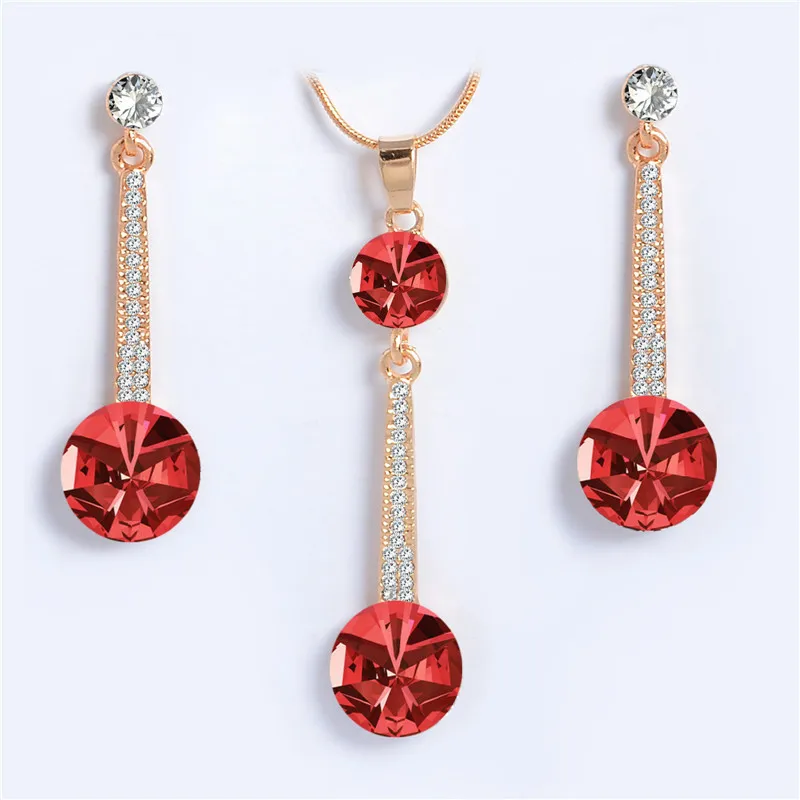 ZOSHI Trendy Red Crystal Jewelry Sets For Women Engagement Gold necklaces & pendants Earrings Wholesale Bridal Jewelry
ZOSHI Trendy Red Crystal Jewelry Sets For Women Engagement Gold necklaces & pendants Earrings Wholesale Bridal Jewelry