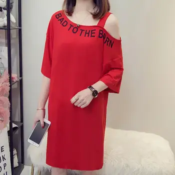 2019 Fashion Casual Clothing Single Letter Printed Sexy Off Shoulder Lose Summer Dress Women Short Midi Dress Vestidos
2019 Fashion Casual Clothing Single Letter Printed Sexy Off Shoulder Lose Summer Dress Women Short Midi Dress Vestidos