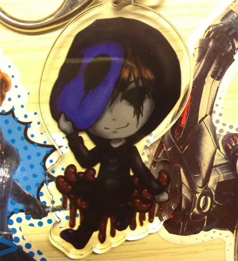 Creepypasta Eyeless Jack Keychain Cosplay Accessories Acrylic Figure Keyring Car keychain Lobster Buckle Two Sided
Creepypasta Eyeless Jack Keychain Cosplay Accessories Acrylic Figure Keyring Car keychain Lobster Buckle Two Sided