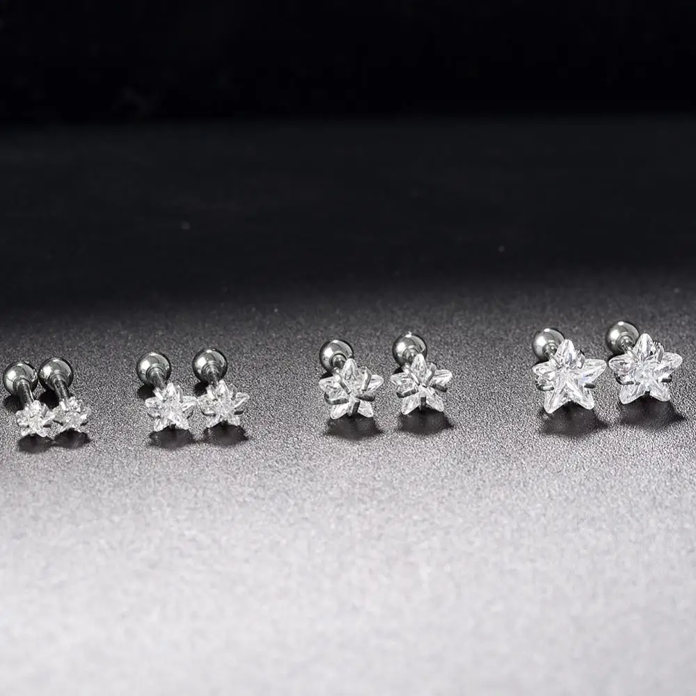 1 Pair 3~6mm Cartilage Body Jewelry Star Zircon Earrings Cartilage Tragus Helix Piercing Stainless Steel Earrings for Women
1 Pair 3~6mm Cartilage Body Jewelry Star Zircon Earrings Cartilage Tragus Helix Piercing Stainless Steel Earrings for Women