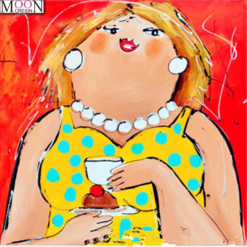MOONCRESIN 5D DIY Diamond Embroidery Fat Lady Diamond Painting Cross Stitch Full Square Drill Rhinestone Mosaic Decor Needlework
MOONCRESIN 5D DIY Diamond Embroidery Fat Lady Diamond Painting Cross Stitch Full Square Drill Rhinestone Mosaic Decor Needlework