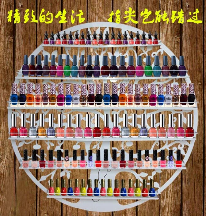 Hang a wall, wrought iron nail polish carrying shelves. Nail salons display shelf
Hang a wall, wrought iron nail polish carrying shelves. Nail salons display shelf