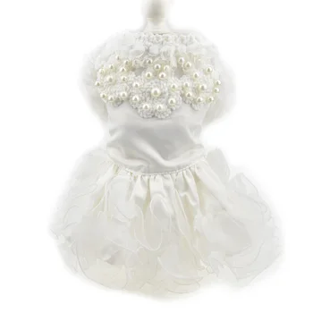 White lace pearl Dog puppy luxury dress Tutu skirt small pet dog cat Princess wedding Dress Chihuahua dog bride costume clothes
White lace pearl Dog puppy luxury dress Tutu skirt small pet dog cat Princess wedding Dress Chihuahua dog bride costume clothes