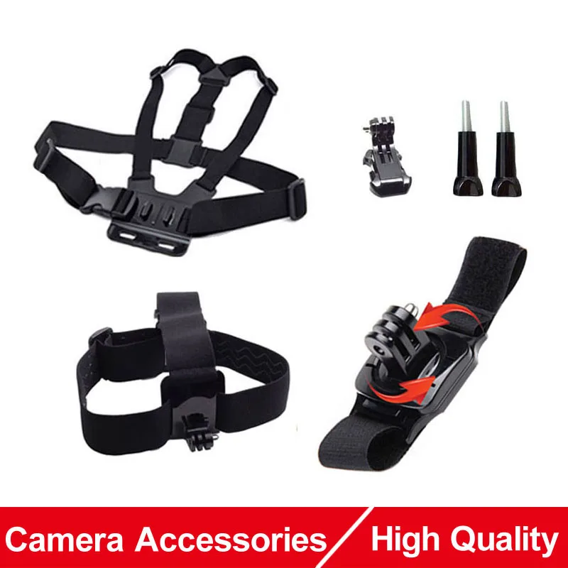 Action Camera Accessories Head Belt Chest Body Strap 360 Rotation Wrist Strap Tripod Mount for Gopro Hero Xiaomi Yi SJCAM SJ4000
Action Camera Accessories Head Belt Chest Body Strap 360 Rotation Wrist Strap Tripod Mount for Gopro Hero Xiaomi Yi SJCAM SJ4000