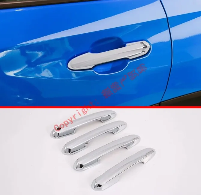 

ABS Chrome Door Handle Cover Trim For Toyota Rav4 2019 2020 Car Accessories Stickers W4