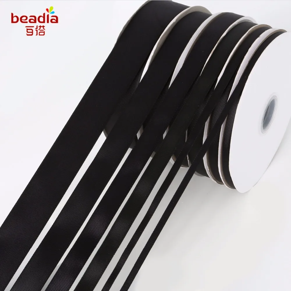 Black Color 100Yards/Roll 7-38mm Grosgrain Ribbon Wholesale gift wrap decoration Christmas ribbons
Black Color 100Yards/Roll 7-38mm Grosgrain Ribbon Wholesale gift wrap decoration Christmas ribbons