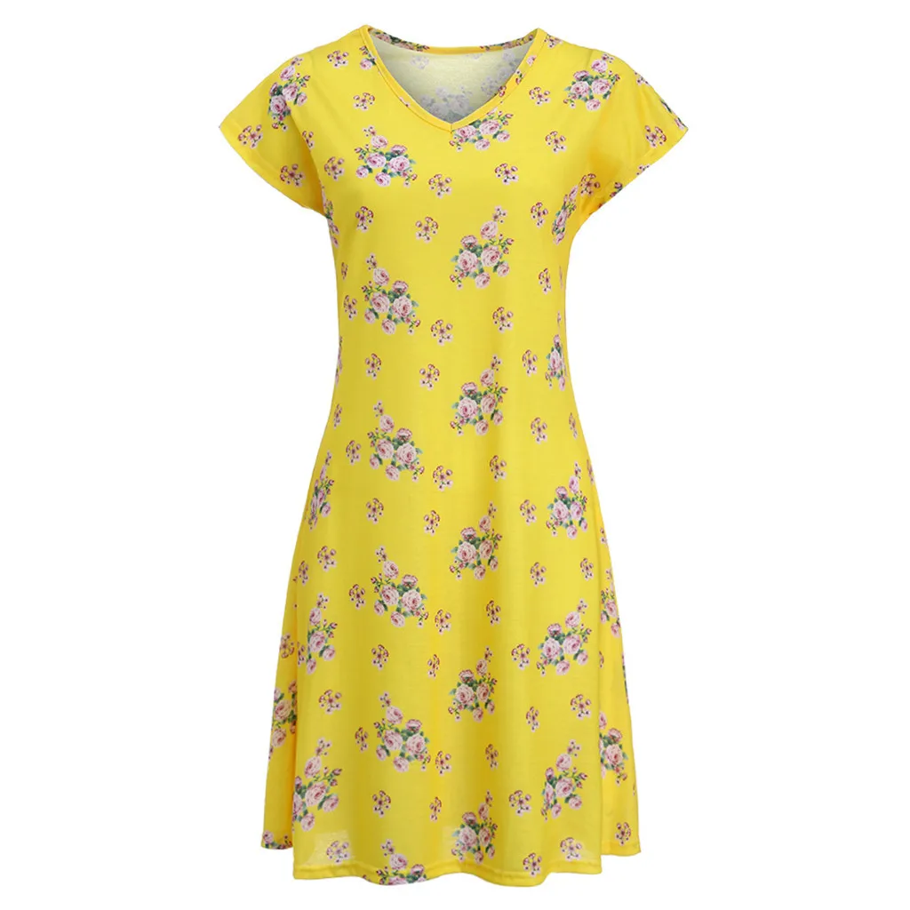 2019 New Fashion Women V-Neck Short Sleeve Folk-Custom Floral Print Knee-Length Dress 3 Colors Plus Size dropshipping 323W
2019 New Fashion Women V-Neck Short Sleeve Folk-Custom Floral Print Knee-Length Dress 3 Colors Plus Size dropshipping 323W