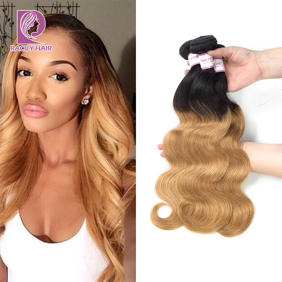 Racily Hair Blonde Ombre Peruvian Body Wave Hair Bundles 1B/27 Ombre Human Hair Extensions 1/3/4 Bundles Remy Hair Weave Bundles
Racily Hair Blonde Ombre Peruvian Body Wave Hair Bundles 1B/27 Ombre Human Hair Extensions 1/3/4 Bundles Remy Hair Weave Bundles