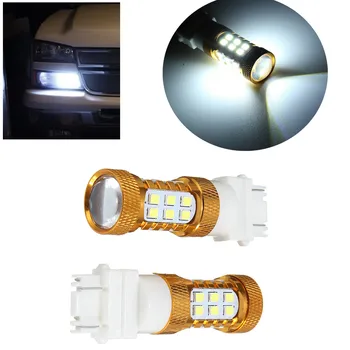 2Pcs Universal Car hid White 27-3528-SMD 12V DC LED DRL Daytime Running Light Bulbs Car Headlight 3156 3157 4114 4157
2Pcs Universal Car hid White 27-3528-SMD 12V DC LED DRL Daytime Running Light Bulbs Car Headlight 3156 3157 4114 4157