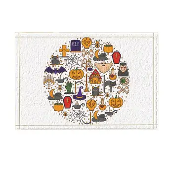 Trick or Treat Decor, Cartoon Pumpkin and Cat for Halloween Bath Rugs, Non-Slip Funny Indoor Outdoor Doormat
Trick or Treat Decor, Cartoon Pumpkin and Cat for Halloween Bath Rugs, Non-Slip Funny Indoor Outdoor Doormat