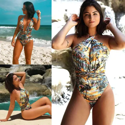 Hot Sexy Swimwear Women Bandage a Push Up One Piece Swimsuit Sets Slim Monokini Printing
Hot Sexy Swimwear Women Bandage a Push Up One Piece Swimsuit Sets Slim Monokini Printing
