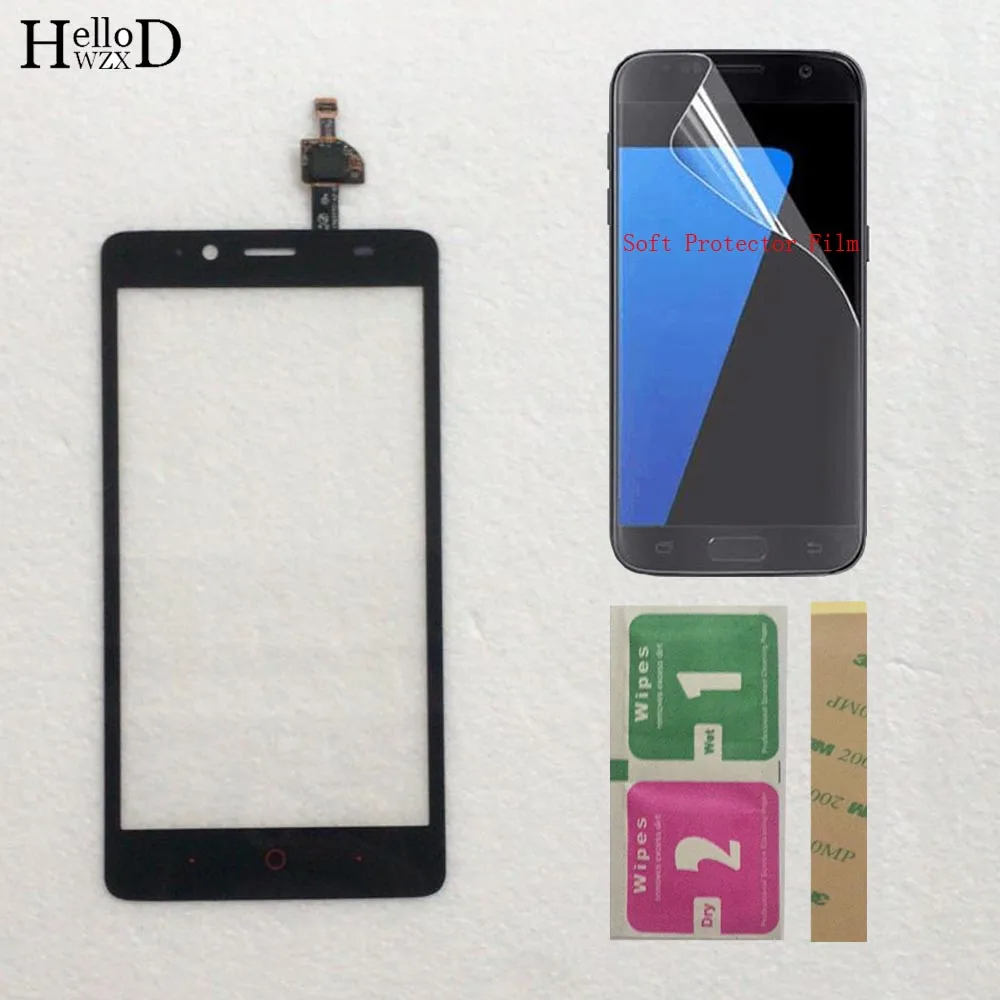 

Mobile Touch Screen For ZTE A880 Q802D Q802C Touch Screen Front Glass Digitizer Panel Sensor Free Protector Film