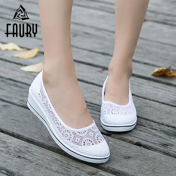 Hollow Breathable White Slope Nurse Shoes Hospital Medical Laboratory Shoes Beauty Salon Doctors Nuring Soft Women Work Shoes
Hollow Breathable White Slope Nurse Shoes Hospital Medical Laboratory Shoes Beauty Salon Doctors Nuring Soft Women Work Shoes
