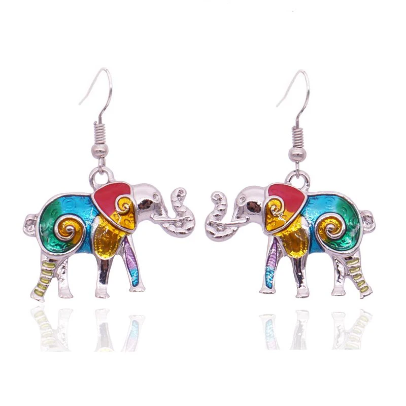 Ethnic Elephant Earrings Enamel Elephant Bohemian Women's Animal Earings Boucle D'oreille
Ethnic Elephant Earrings Enamel Elephant Bohemian Women's Animal Earings Boucle D'oreille