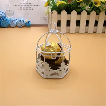 Creative hand Hexagon flip white bird cage Candy box storage box candy packaging
Creative hand Hexagon flip white bird cage Candy box storage box candy packaging