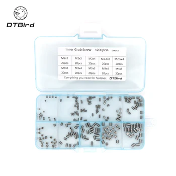 200Pcs/set M2 M2.5 M3 M4 DIN913 304 Stainless Steel Metric Thread Grub Screw Concave Flat Hexagon Socket Set Screws Headless Kit
200Pcs/set M2 M2.5 M3 M4 DIN913 304 Stainless Steel Metric Thread Grub Screw Concave Flat Hexagon Socket Set Screws Headless Kit