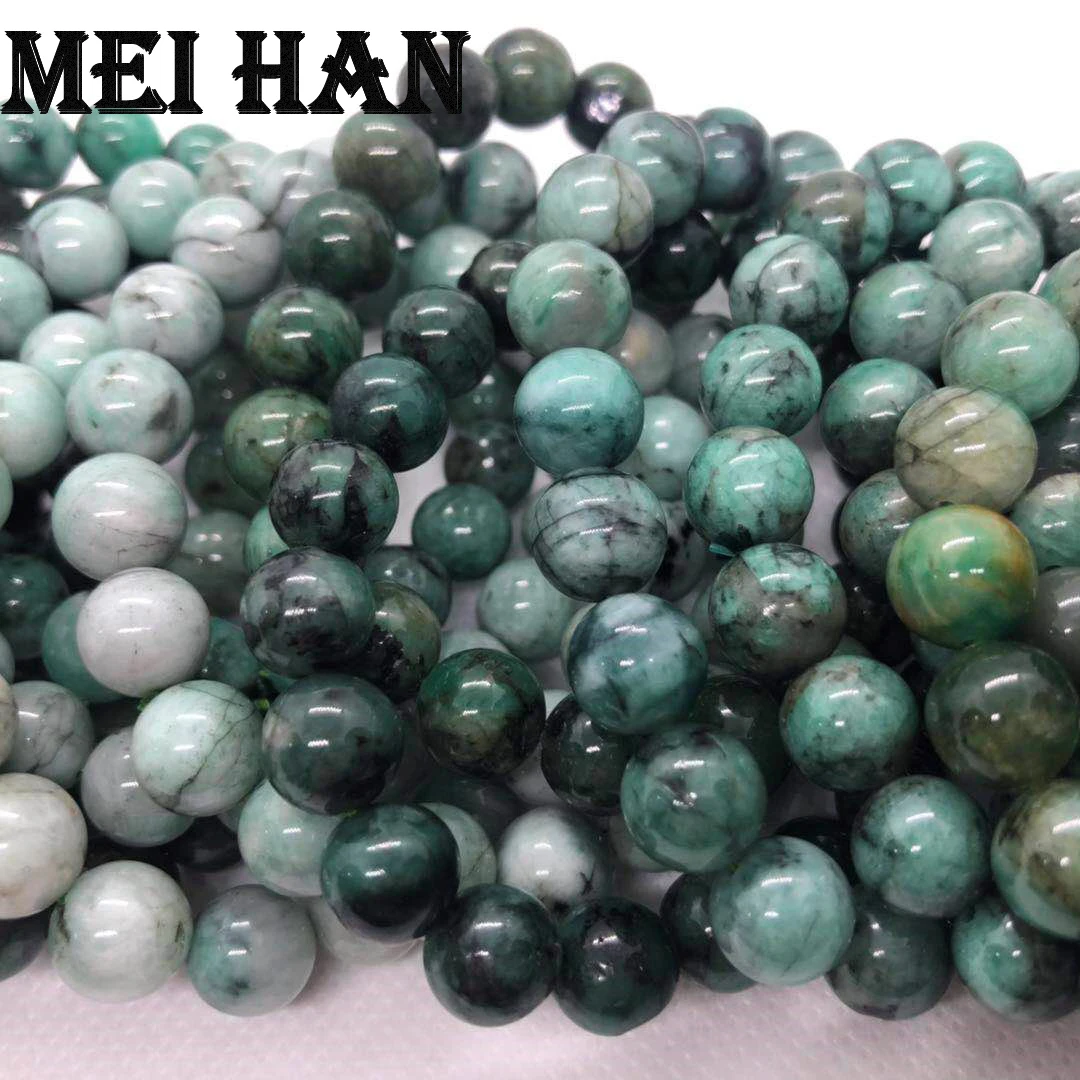 Meihan Wholesale 9-9.5mm (approx 20beads/set/22g) natural African Emeraldd gem stone smooth round bracelet for jewelry making
Meihan Wholesale 9-9.5mm (approx 20beads/set/22g) natural African Emeraldd gem stone smooth round bracelet for jewelry making