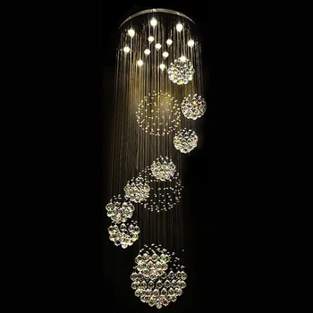 2018 new modern 11PCS lustre crystal ball design chandelier large lustres de cristal lights D80*H300cm guarantee 100%
2018 new modern 11PCS lustre crystal ball design chandelier large lustres de cristal lights D80*H300cm guarantee 100%