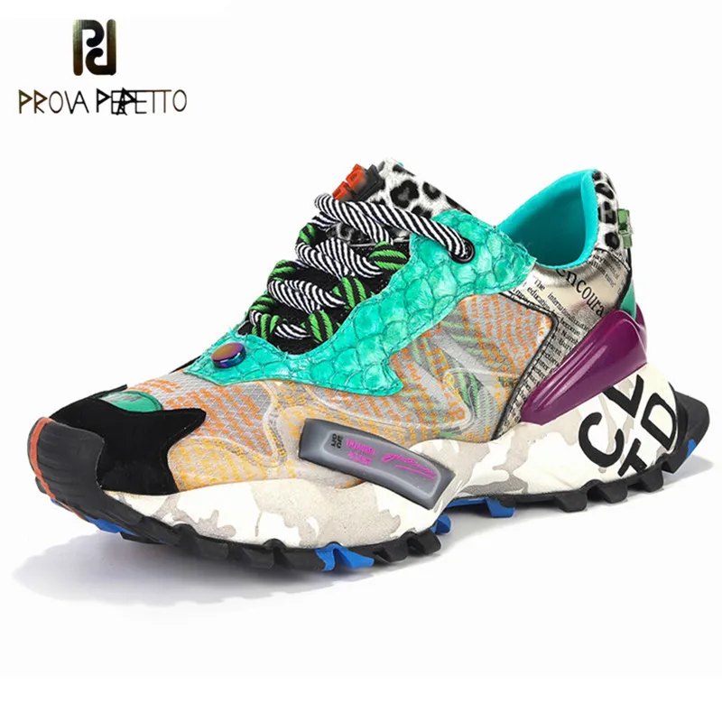 Prova Perfetto Breathable Mesh Women Sneakers Summer Mixed Colors Snake Graffiti Shoes Lace-up Platform Shoes Woman Chaussures
Prova Perfetto Breathable Mesh Women Sneakers Summer Mixed Colors Snake Graffiti Shoes Lace-up Platform Shoes Woman Chaussures