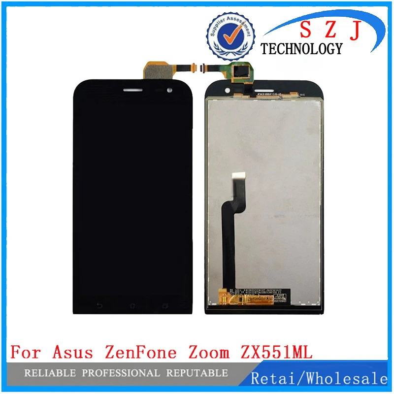 

New 5.5'' inch For Asus ZenFone Zoom ZX551ML Full LCD Display Touch Panel Screen Monitor+ Digitizer Glass Assembly Free shipping