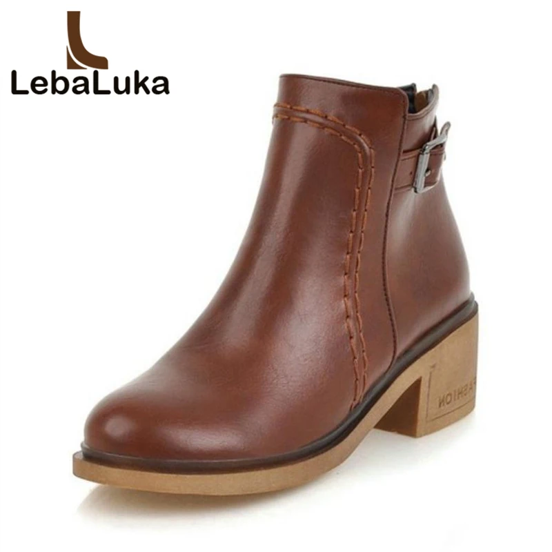 Tuyoki Women Ankle Boots Winter Warm Fur Shoes Woman Buckle High Heels Boots British Style Round Toe Short Boot Size 33-43
Tuyoki Women Ankle Boots Winter Warm Fur Shoes Woman Buckle High Heels Boots British Style Round Toe Short Boot Size 33-43