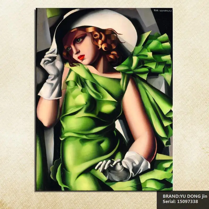 

Tamara de Lempicka Portrait Classical oil Painting Drawing art Spray Unframed Canvas airbrush iron wax airbrush straw15097338