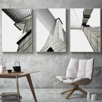 Nordic Building visual Angle line wall art Canvas Painting Prints Black White Posters for Living Room Morden minimalist Decor
Nordic Building visual Angle line wall art Canvas Painting Prints Black White Posters for Living Room Morden minimalist Decor