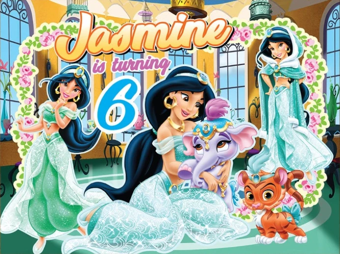 custom Jasmine Princess happy birthday baby child photo background photography backdrops quality vinyl
custom Jasmine Princess happy birthday baby child photo background photography backdrops quality vinyl