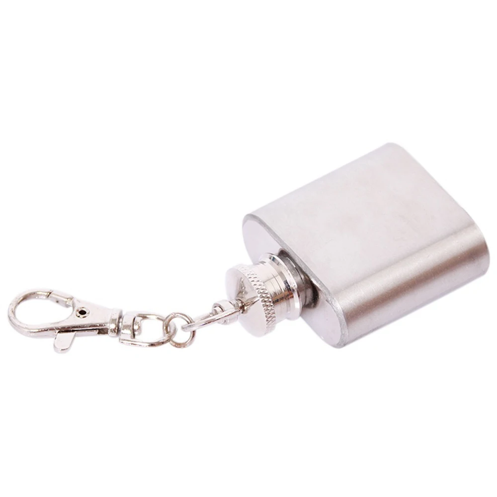 1 Pcs Silver Stainless Steel Mini Flask Portable Fashion Wine Flask With Keychain For Men Essential For Travel Fishing Outdoor
1 Pcs Silver Stainless Steel Mini Flask Portable Fashion Wine Flask With Keychain For Men Essential For Travel Fishing Outdoor