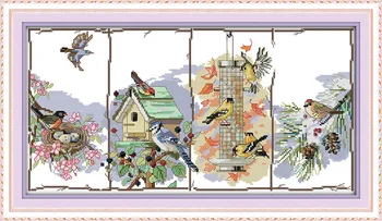The Birds Of The Four Seasons Cross Stitch Kits Embroidery Needlework Sets Embroidery Animal Cross Stitch Pattern Free
The Birds Of The Four Seasons Cross Stitch Kits Embroidery Needlework Sets Embroidery Animal Cross Stitch Pattern Free