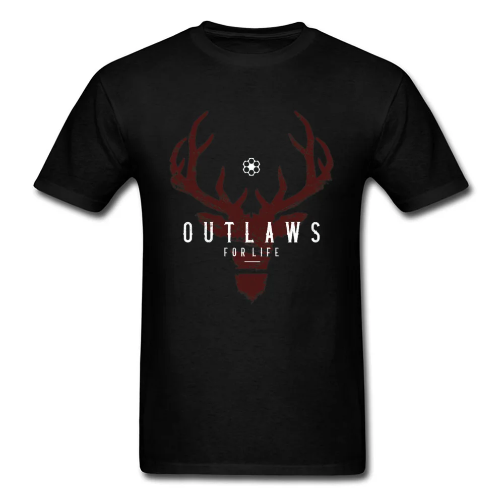

T-shirt Red Dead Redemption 2 Men T Shirt Outlaws For Life Tshirt John Marston Dutch Chill Cotton Tops Game Tees Custom Company