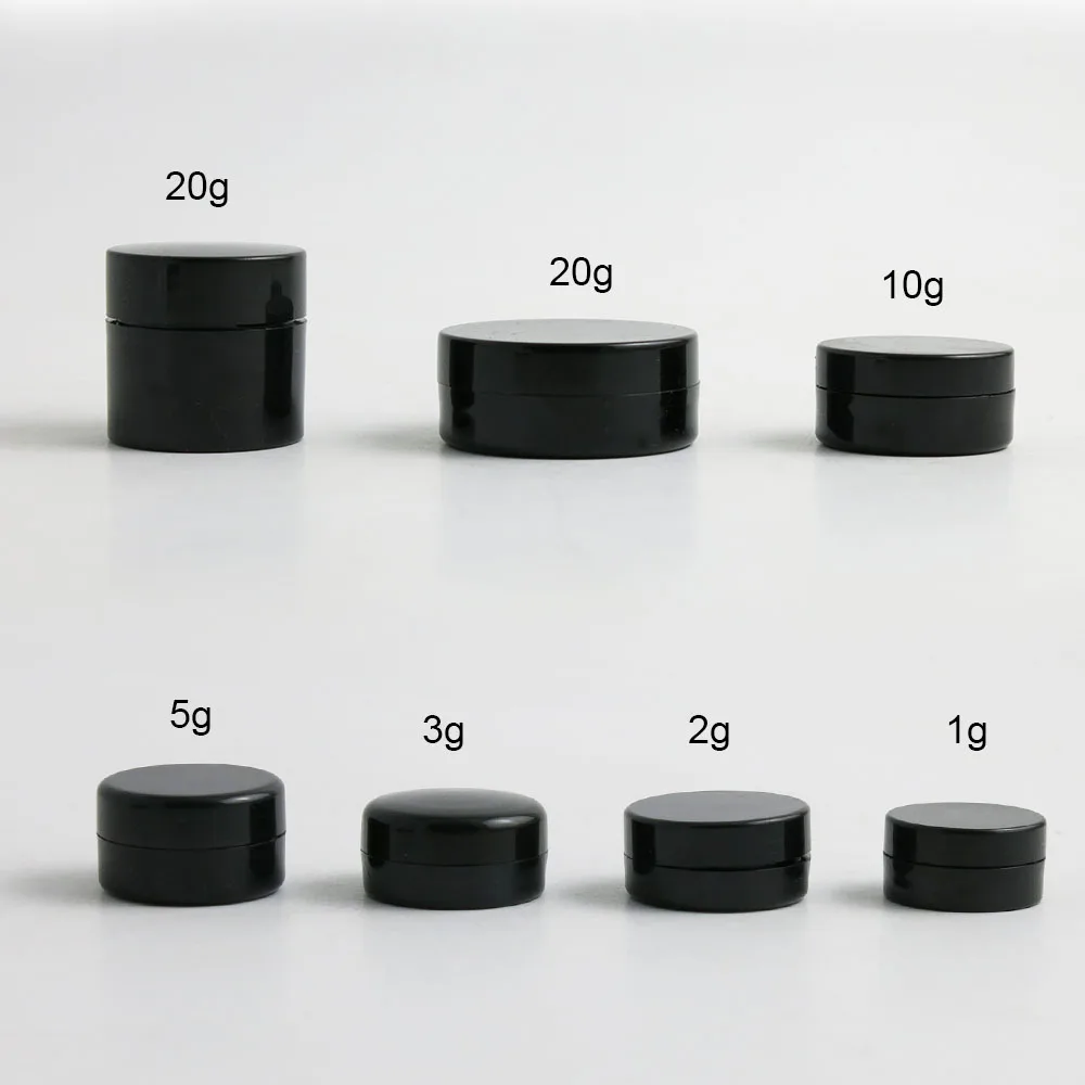 500 x 1g 2g 3g 5g 10g 20g Portable Small Makeup Nail Art Cosmetic Jar Cosmetic Packaging Container Black Travelling Cream Pot
500 x 1g 2g 3g 5g 10g 20g Portable Small Makeup Nail Art Cosmetic Jar Cosmetic Packaging Container Black Travelling Cream Pot