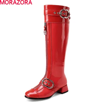 MORAZORA women fashion hot sale knee high boots new arrival large size boots winter top quality patent leather boots
MORAZORA women fashion hot sale knee high boots new arrival large size boots winter top quality patent leather boots