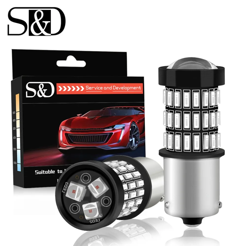 2Pcs BA15S LED Bulbs P21W 1156 LED Tail Brake Lights Auto Reverse Parking Lamp Turn Signal Bulbs Red White Amber 1200LM 12V
2Pcs BA15S LED Bulbs P21W 1156 LED Tail Brake Lights Auto Reverse Parking Lamp Turn Signal Bulbs Red White Amber 1200LM 12V