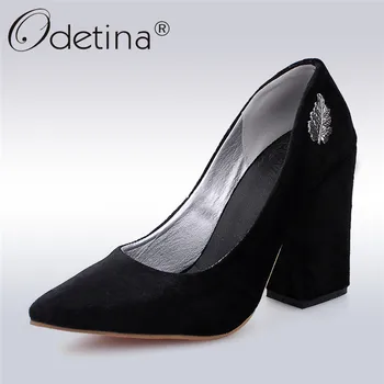 Odetina New Fashion Women Pointed Toe Block Square Chunky Heels Classic Pumps High Heels 10cm Slip On Wedding Office Party Shoes
Odetina New Fashion Women Pointed Toe Block Square Chunky Heels Classic Pumps High Heels 10cm Slip On Wedding Office Party Shoes