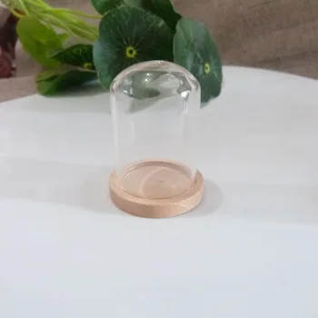 30set/lot 20x30/25x38mm clear bell glass bottle wising vial top with hole + wood pendant tray
30set/lot 20x30/25x38mm clear bell glass bottle wising vial top with hole + wood pendant tray