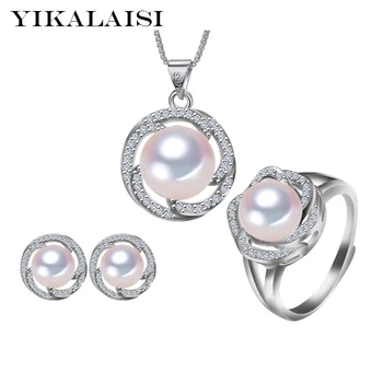 YIKALAISI 925 Sterling Silver Natural Freshwater Pearl Pendant Necklace Earrings Fashion Set Jewelry For Women 3 Colour
YIKALAISI 925 Sterling Silver Natural Freshwater Pearl Pendant Necklace Earrings Fashion Set Jewelry For Women 3 Colour