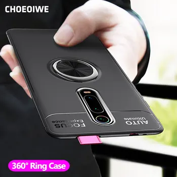 

CHOEOIWE Soft Silicone Cases for Xiaomi Mi CC9 Mi 9 9 SE 9T Pro Mi9SE Mi9T Redmi K20 Pro Redmi 7A Case 360° Ring Holder Cover