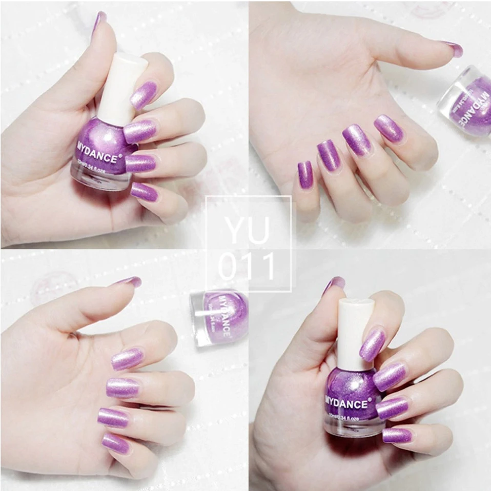 Night rain nail polish metal color nail polish girl cute quick drying waterproof durable nail high gloss nail polish#07-12 (5)