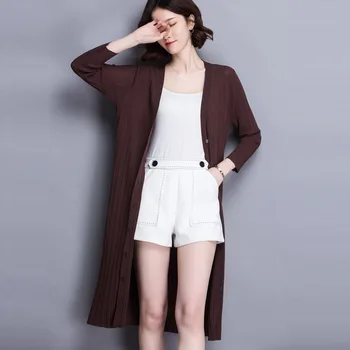 2018 new summer sunscreen tops long sleeves long knit cardigan ladies fashion thin thin section outside take clothes
2018 new summer sunscreen tops long sleeves long knit cardigan ladies fashion thin thin section outside take clothes