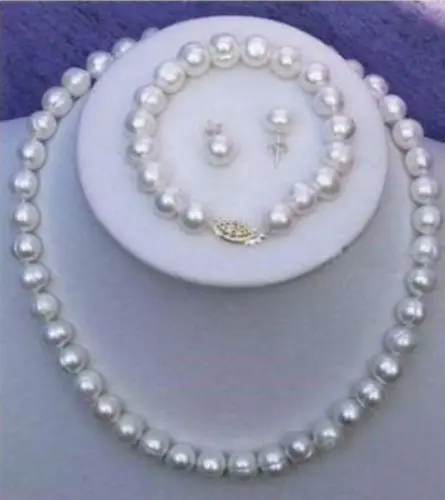 Free shipping hot sale Women Bridal Wedding Jewelry >>7-8mm Real Natural White Cultured Pearl Necklace Bracelet Earring Set
Free shipping hot sale Women Bridal Wedding Jewelry >>7-8mm Real Natural White Cultured Pearl Necklace Bracelet Earring Set