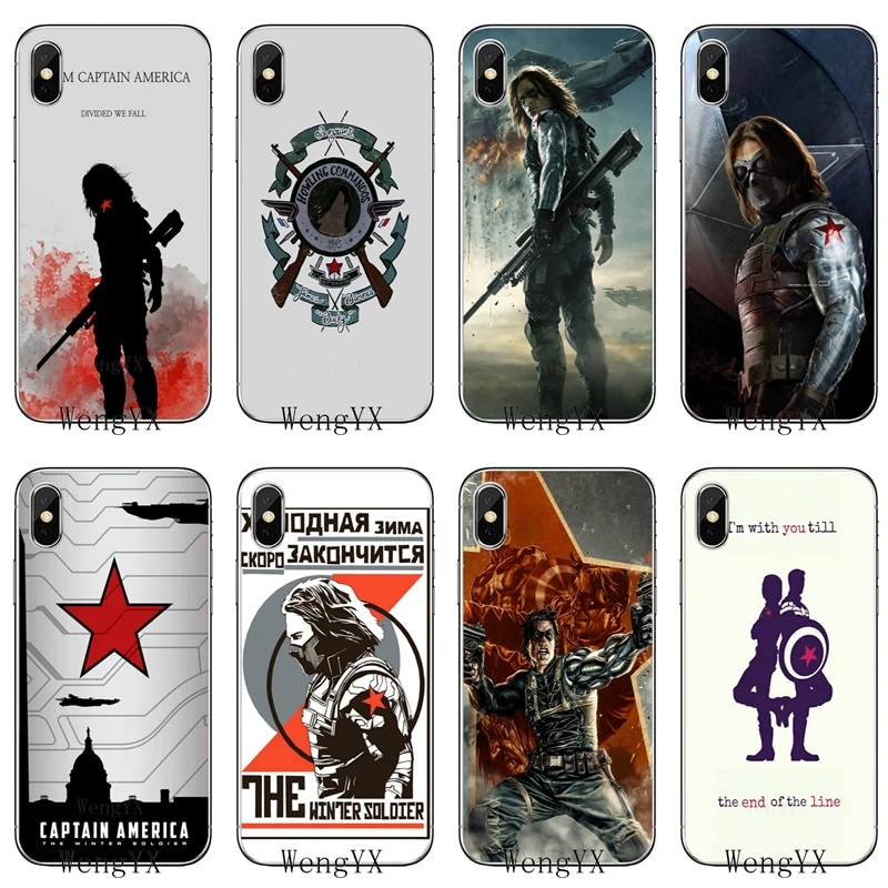 Bucky Barnes Marvel slim silicone TPU Soft phone cover case For Apple iPhone 4 4s 5 5s 5c SE 6 6s 7 8 plus X XR XS Max
Bucky Barnes Marvel slim silicone TPU Soft phone cover case For Apple iPhone 4 4s 5 5s 5c SE 6 6s 7 8 plus X XR XS Max