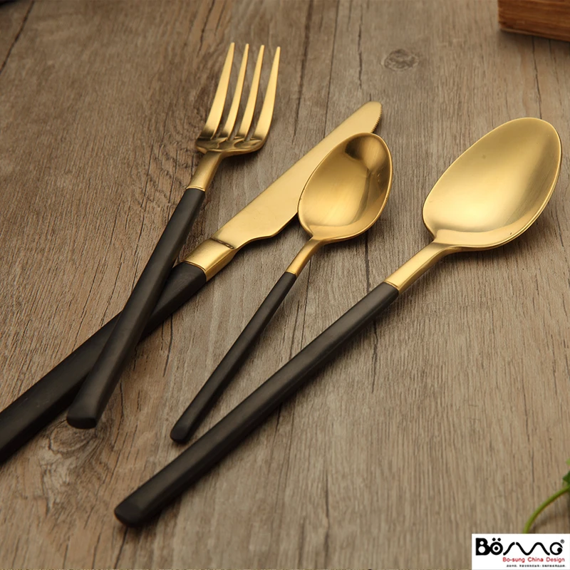 Grade 304 stainless steel cutlery fork spoon spoon spoon Retro Black Gold Plated cutlery Western-style food
Grade 304 stainless steel cutlery fork spoon spoon spoon Retro Black Gold Plated cutlery Western-style food