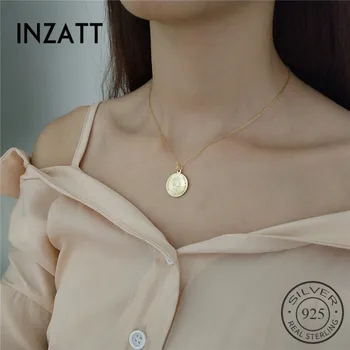 INZATT Empress Queen Cion Pendant Necklace 925 Sterling Silver Metal Chain For Women party Vintage Fashion Jewelry Accessories
INZATT Empress Queen Cion Pendant Necklace 925 Sterling Silver Metal Chain For Women party Vintage Fashion Jewelry Accessories
