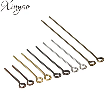 XINYAO 200pcs Gold Silver Color Eye Head Pins 20 30 40 50 mm Eye Pins Findings for Diy Jewelry Making Jewelry Accessories F117
XINYAO 200pcs Gold Silver Color Eye Head Pins 20 30 40 50 mm Eye Pins Findings for Diy Jewelry Making Jewelry Accessories F117
