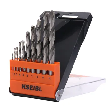 KSEIBI HSS Metal Drill Bit Set 10 Pcs 1-10mm Twisted High Speed Drill Bit for Metal Wood and Plastic Drilling
KSEIBI HSS Metal Drill Bit Set 10 Pcs 1-10mm Twisted High Speed Drill Bit for Metal Wood and Plastic Drilling
