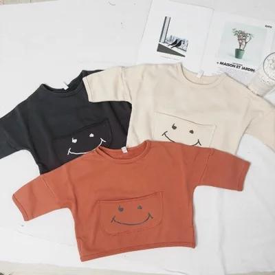 Kids Tshirts Boys Girls Autumn Spring T Shirts Baby Cotton Smile Face T-shirts Children Long Sleeve Tops Tees 18M 2 3 4 5 Years
Kids Tshirts Boys Girls Autumn Spring T Shirts Baby Cotton Smile Face T-shirts Children Long Sleeve Tops Tees 18M 2 3 4 5 Years