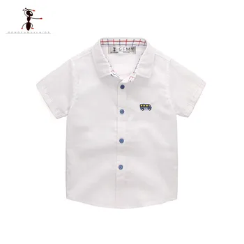 2019 Kung Fu Ant Summer White Blue Boys Short Sleeve Shirt Turn-down Collar Casual Students Blouses Cotton Solid color Baby Top
2019 Kung Fu Ant Summer White Blue Boys Short Sleeve Shirt Turn-down Collar Casual Students Blouses Cotton Solid color Baby Top