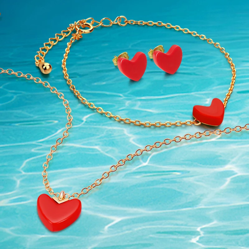 S925 pure silver necklace heart earrings/Bracelet.women red coral heart clavicle chain sweet little red heart Jewelry Sets,gift!
S925 pure silver necklace heart earrings/Bracelet.women red coral heart clavicle chain sweet little red heart Jewelry Sets,gift!